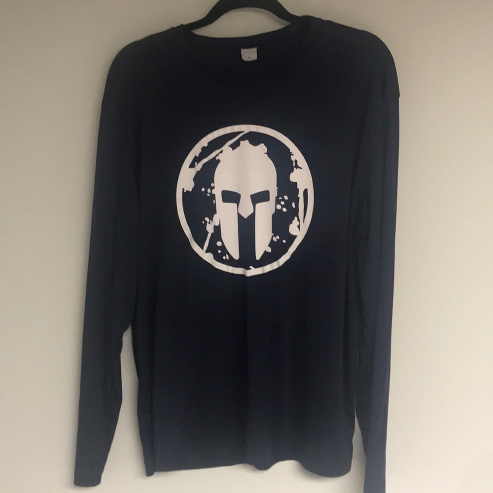 Spartan Men's Navy Performance Long Sleeve Tee Size XL New‎